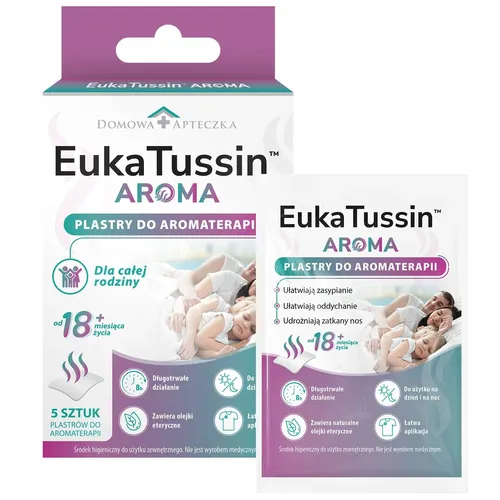 Domowa Apteczka EukaTussin Aroma, plastry do aromaterapii, 5 sztuk