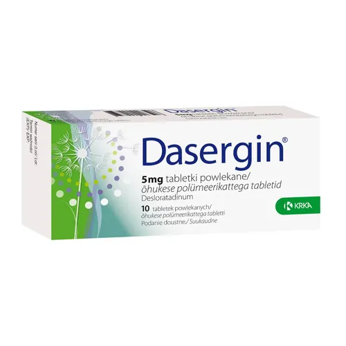 Dasergin 5 mg, 10 tabletek powlekanych