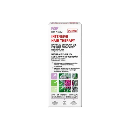 Elfa Pharm Intensive Hair Therapy - naturalny olejek łopianowy przeciw wypadaniu włosów, 100 ml