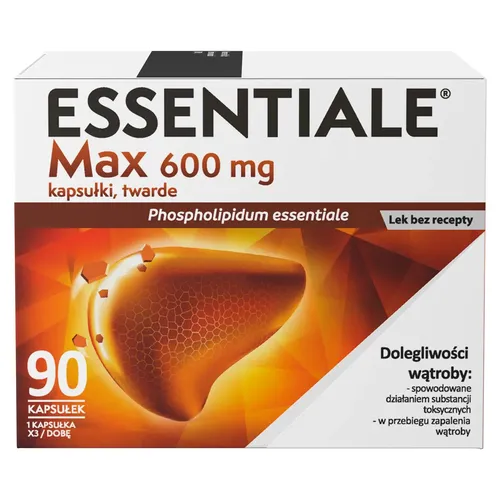 Essentiale Max 600 mg, 90 kapsułek