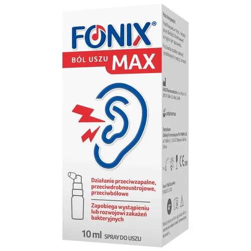 FONIX - Ból Uszu Max, spray do uszu, 10 ml