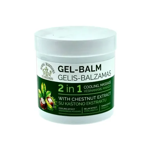 Herbal Traditions - żel-balsam do nóg 2w1, chłodzący ekstrakt z kasztanowca, 250 ml