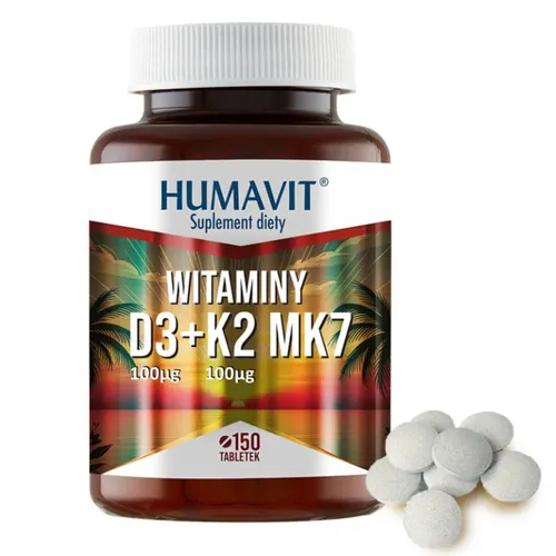 Humavit, Witamina D3 K2mk-7, 150 tabletek