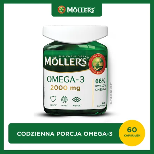 Moller's Omega-3 2000 mg, 60 kapsułek