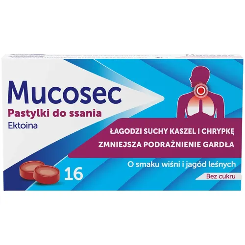 Mucosec, 16 pastylek do ssania