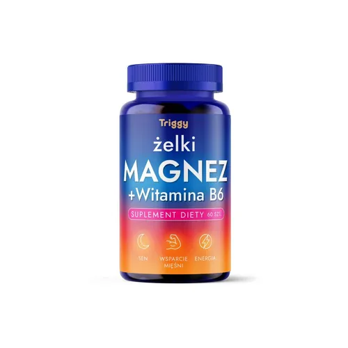 TRIGGY Magnez z Witaminą B6, 60 żelek