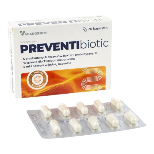 MIKROBIOM PREVENTIbiotic, 20 kapsułek