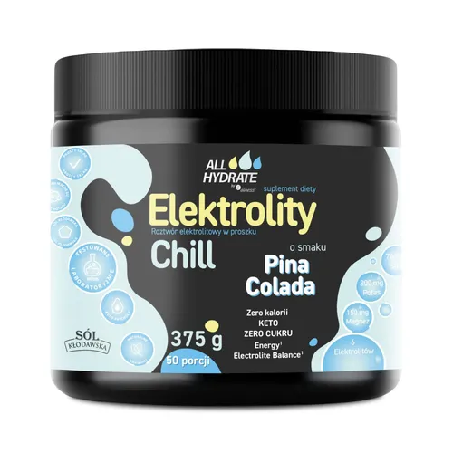 Aliness ALLHydrate, Elektrolity Chill, smak Pina Colada, 375 g