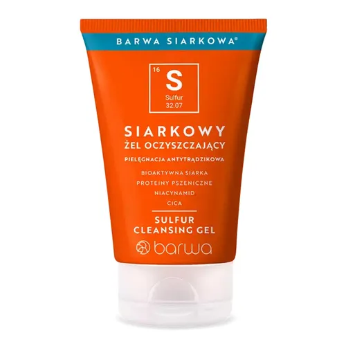 Barwa Siarkowa - żel oczyszczający do twarzy, 120 ml (Data ważności: 31.08.2026)