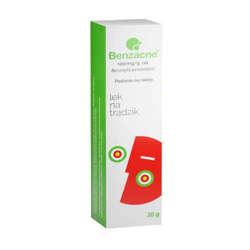 Benzacne żel 100 mg/g, 20 g