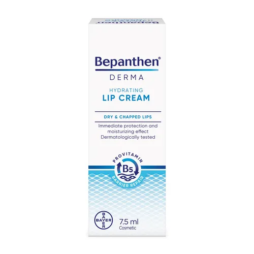 Bepanthen Derma Hydrating Lip Cream - nawilżająco-ochronny krem do ust, 7,5 ml