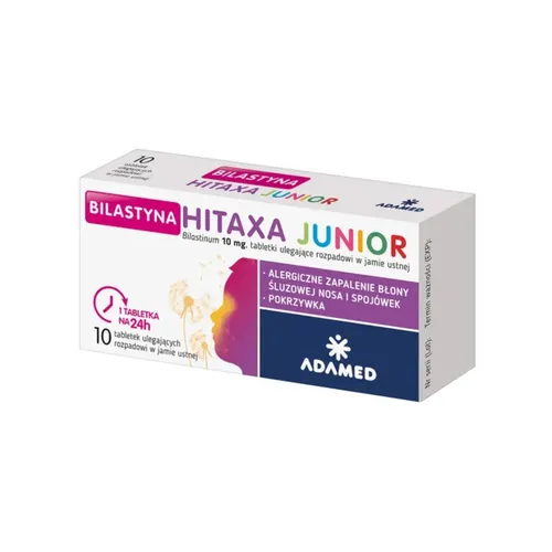 Bilastyna Hitaxa Junior 10 mg, 10 tabletek