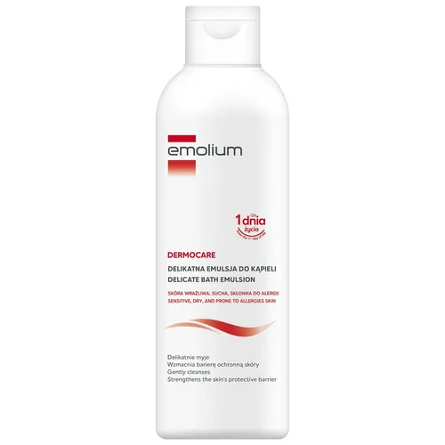Emolium Dermocare - delikatna emulsja do kąpieli, od 1 dnia życia, 400 ml