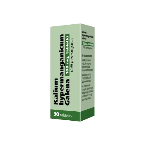Kalium Hypermanganicum Galena 100 mg, 30 tabletek (Data ważności: 31.08.2026)