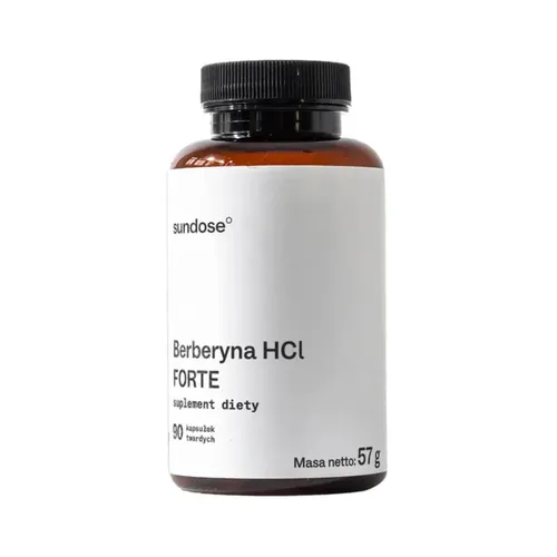 SUNDOSE Berberyna HCL Forte, 90 kapsułek