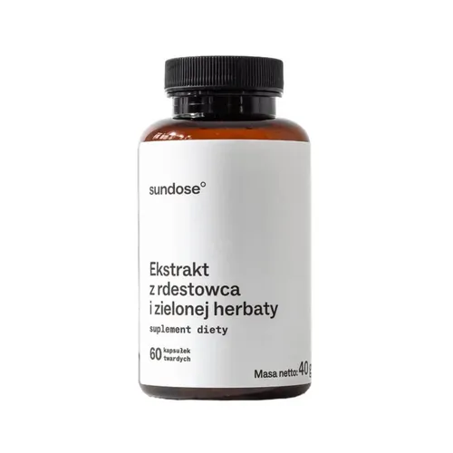 SUNDOSE Ekstrakt z rdestowca i zielonej herbaty, 60 kapsułek