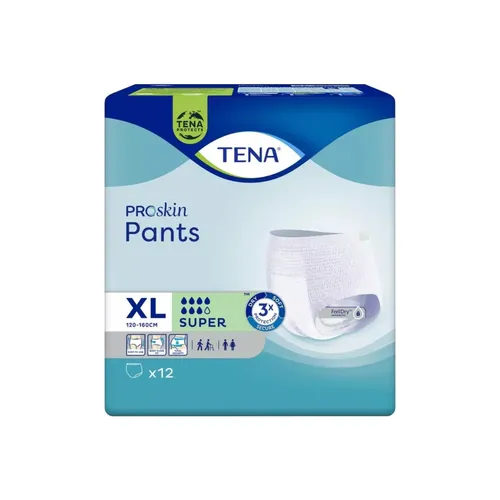 TENA Pants ProSkin - majtki chłonne, Super XL, 12 sztuk (Data ważności: 17.08.2026)