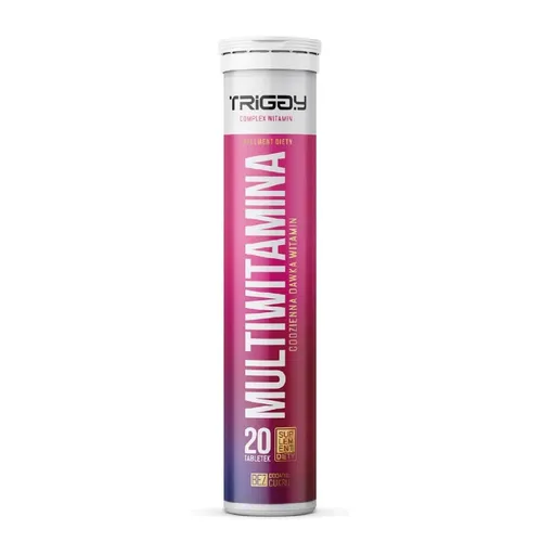 TRIGGY Multiwitamina, smak truskawkowy, 20 tabletek musujących