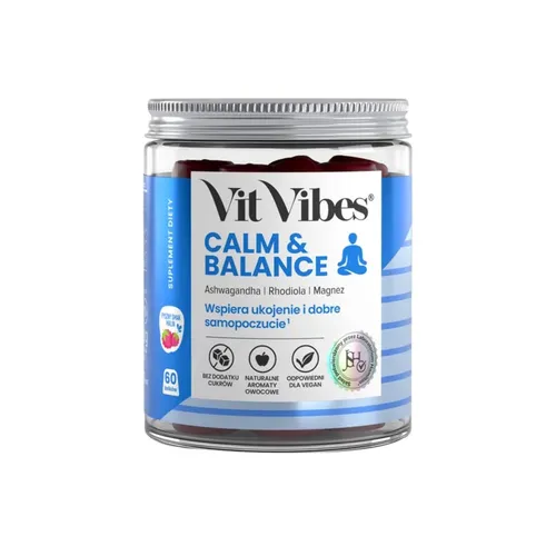 Vit Vibes Calm Balance, smak malinowy, 60 żelek