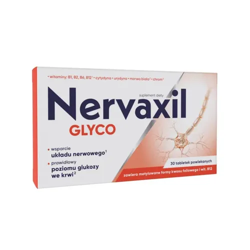 Zdrovit Nervaxil Glyco, 30 tabletek (Data ważności: 31.08.2026)