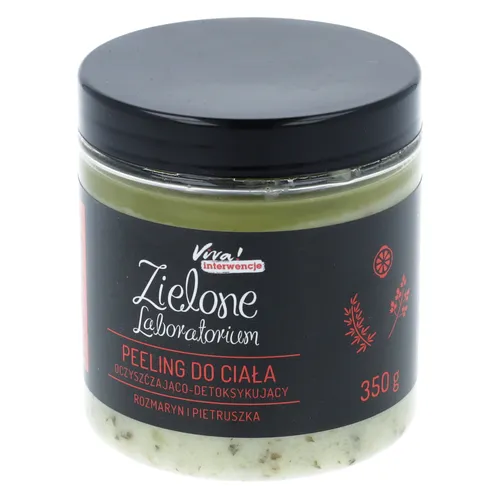 Zielone Laboratorium - peeling oczyszczająco–detoksykujący do ciała, 350 g (Data ważności: 31.07.2026)
