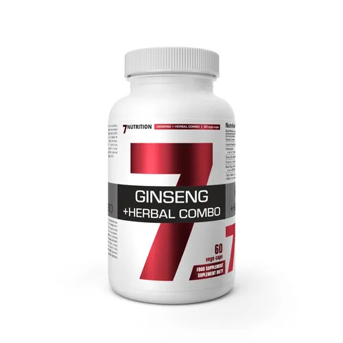 7Nutrition Ginseng + Herbal Combo, 60 kapsułek (Data ważności: 31.10.2026)