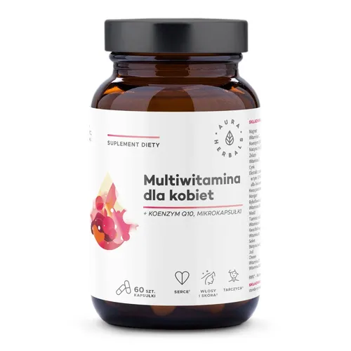 Aura Herbals Multiwitamina dla kobiet, 60 kapsułek