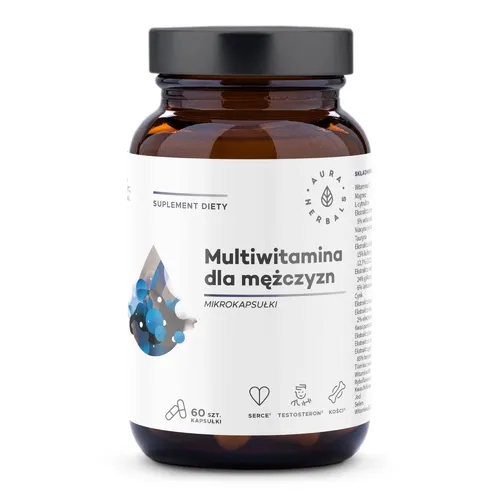 Aura Herbals Multiwitamina dla mężczyzn, 60 kapsułek