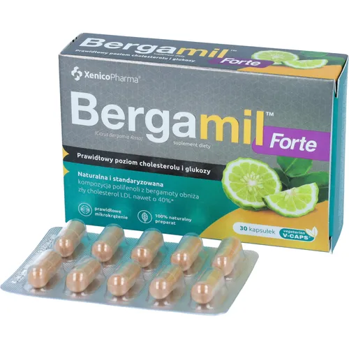Bergamil Forte, 30 kapsułek (Data ważności: 31.10.2026)