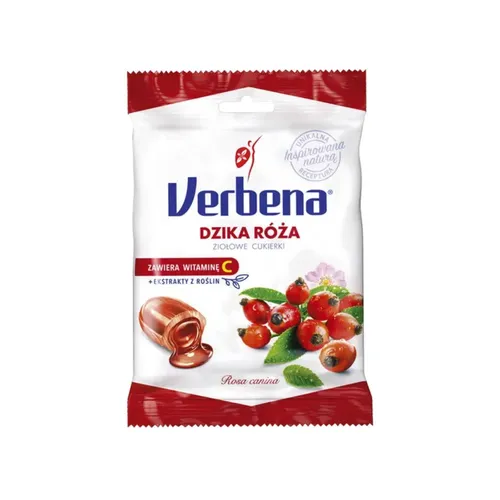 Verbena - cukierki ziołowe, dzika róża, 60 g
