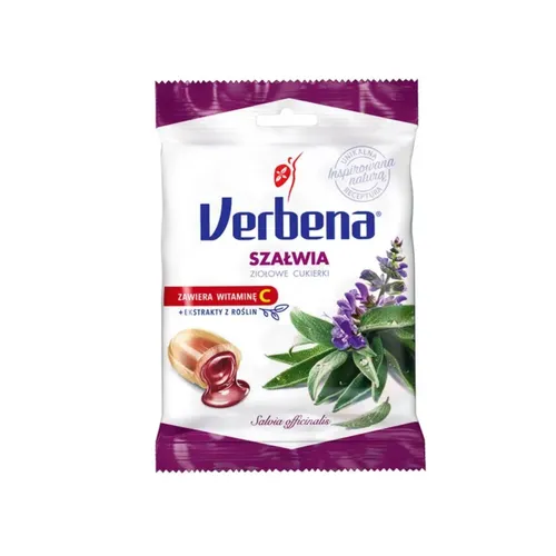 Verbena - cukierki ziołowe, szałwia, 60 g