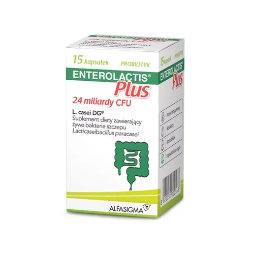 Enterolactis Plus, 15 kapsułek (Data ważności: 31.10.2026)