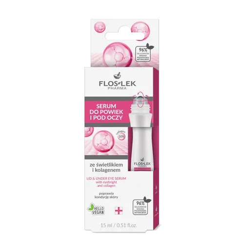 FLOSLEK - serum do powiek i pod oczy ze świetlikiem i kolagenem, 15 ml