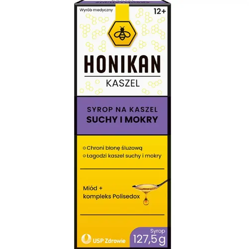 Honikan Kaszel - syrop na kaszel suchy i mokry, 127,5 g