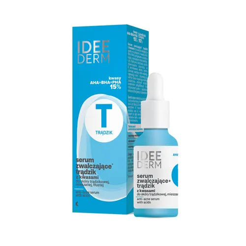 IDEE DERM - serum przeciwtrądzikowe z kwasami, 30 ml