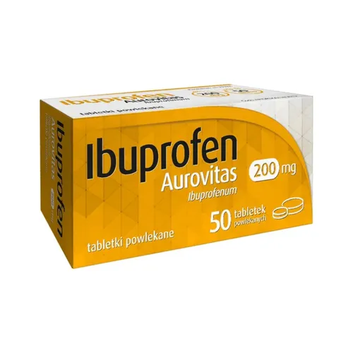 Ibuprofen Aurovitas 200 mg, 50 tabletek