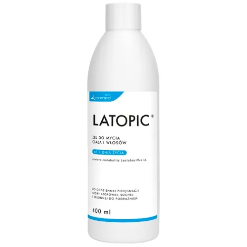 Latopic - żel do mycia ciała i włosów, 400 ml (Data ważności: 31.10.2026)