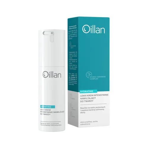 Oillan Hydrating - lekki krem nawilżający do twarzy dla skóry suchej, wrażliwej i odwodnionej, 50 ml
