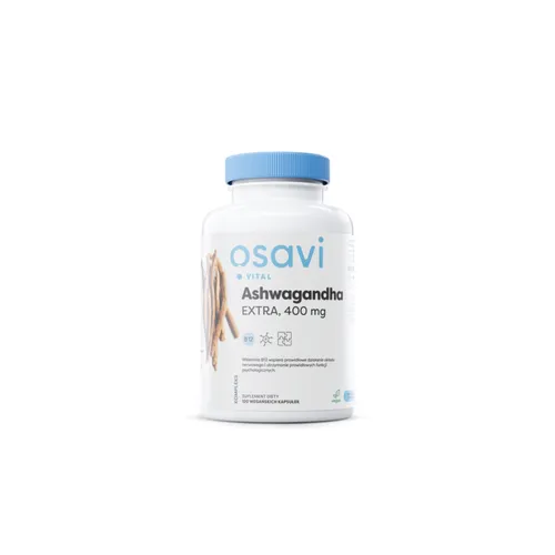 Osavi Ashwagandha Extra 400 mg, 120 kapsułek (Data ważności: 30.10.2026)