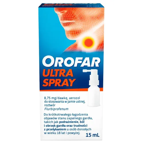 Orofar Ultra Spray 8,75 mg/dawkę, 15 ml