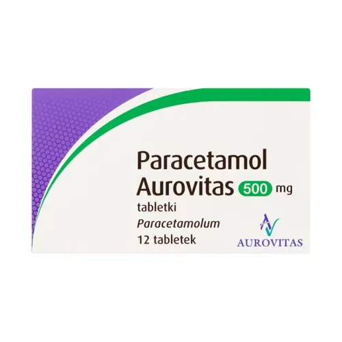 Paracetamol Aurovitas 500 mg, 12 tabletek