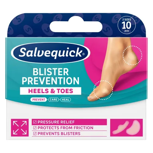 Plastry Salvequick - Blister Prevention Heels & Toes, 10 sztuk