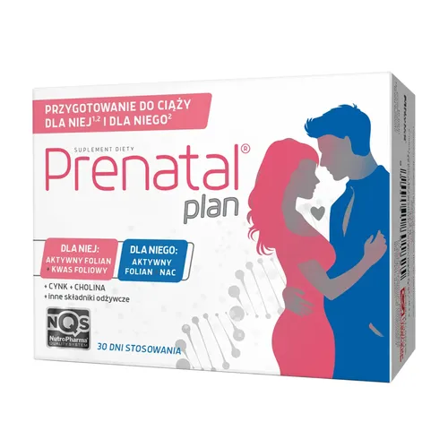 Prenatal Plan 30 kapsułek dla niej + 30 kapsułek dla niego