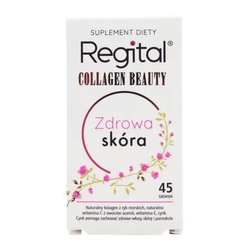 Regital Collagen Beauty - Zdrowa Skóra, 45 tabletek (Data ważności: 31.10.2026)