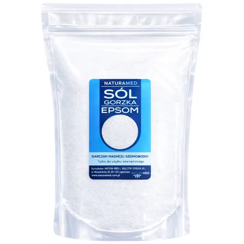 NATURAMED - Sól gorzka epsom (siarczan magnezu), 3 kg