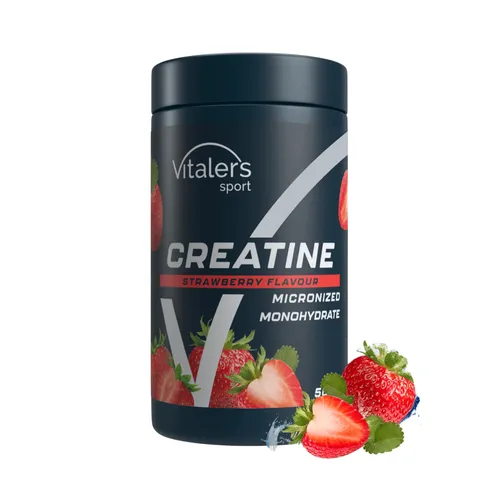 Vitaler's Mikronizowany Monohydrat Kreatyny 5000 mg, smak truskawkowy, 500 g