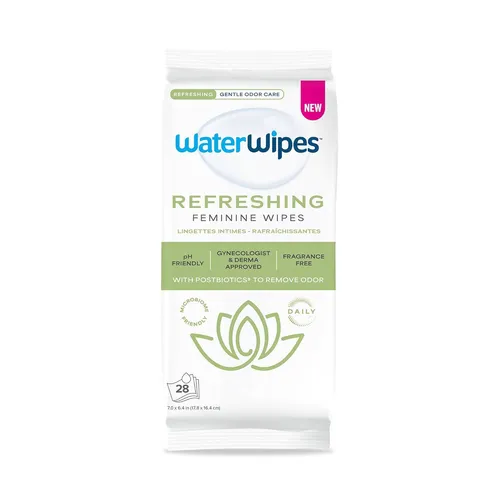 WaterWipes Femcare Refreshing - chusteczki do higieny intymnej, 28 sztuk