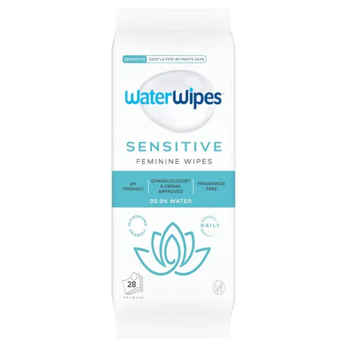 WaterWipes Femcare Sensitive - chusteczki do higieny intymnej, 28 sztuk