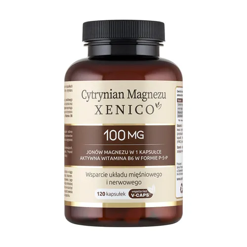 Xenico Cytrynian Magnezu, 120 kapsułek