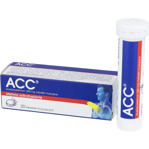 ACC 200 mg, 20 tabletek musujących (Data ważności: 30.11.2026)